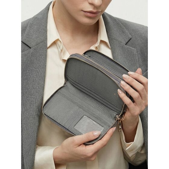 Lazarotti Bologna Leather XL Double Zip-Around Wallet RFID Leather 20 cm