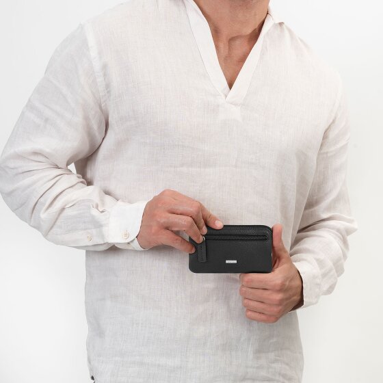 Redolz Leather Essentials Portfel z kluczem Skórzany 11.5 cm