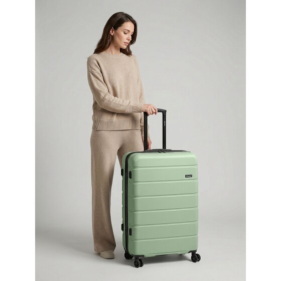 Saxoline Miami 4 kółka Walizka L 75 cm z plisą rozprężną