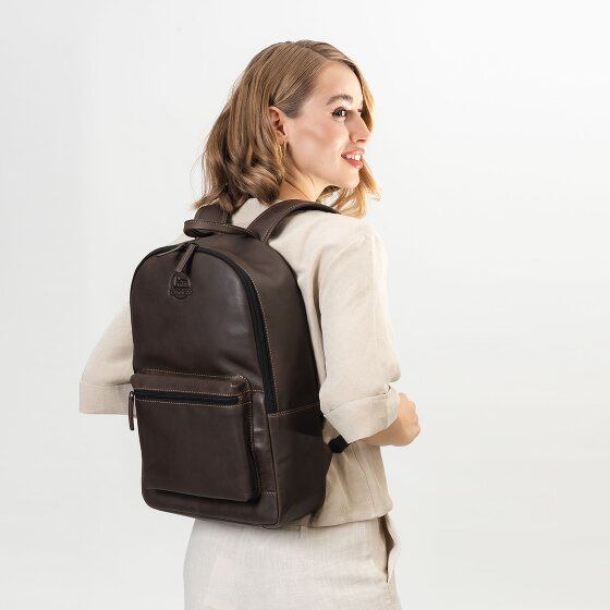 Farmhood Nashville Plecak biznesowy Skórzany 44 cm Komora na laptopa