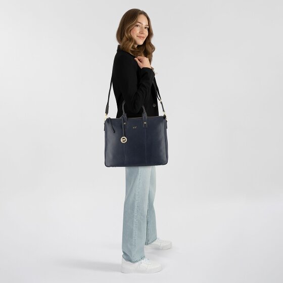 Braun Büffel Hanna Shopper Bag Skórzany 39 cm Komora na laptopa