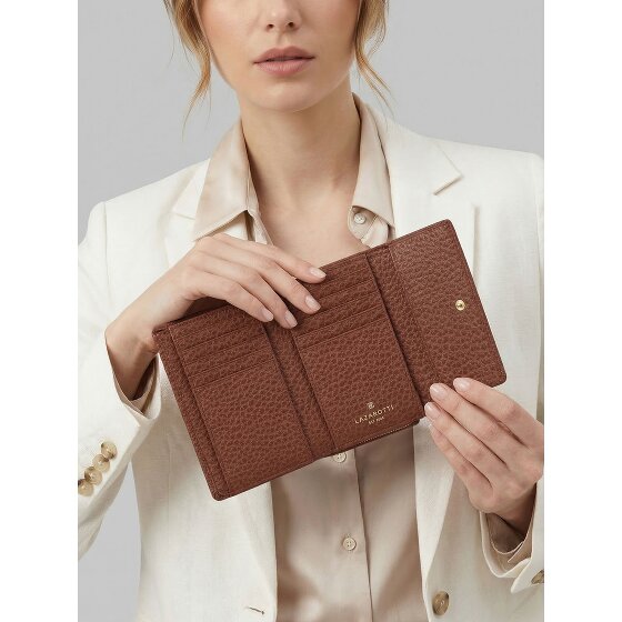 Lazarotti Skórzany portfel Bologna XL z przegrodą na zamek błyskawiczny, skóra 14 cm