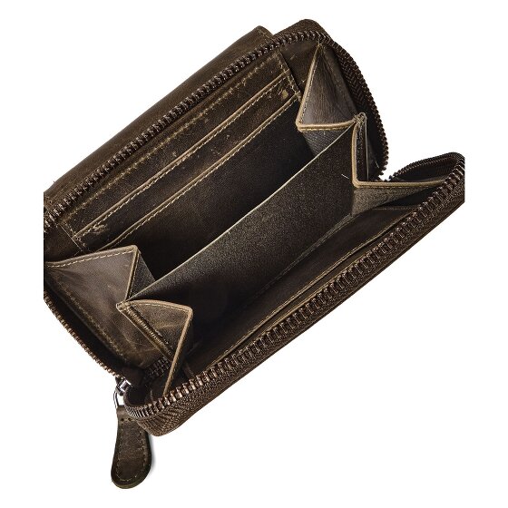 Greenburry Newport Portfel Ochrona RFID Skórzany 14 cm