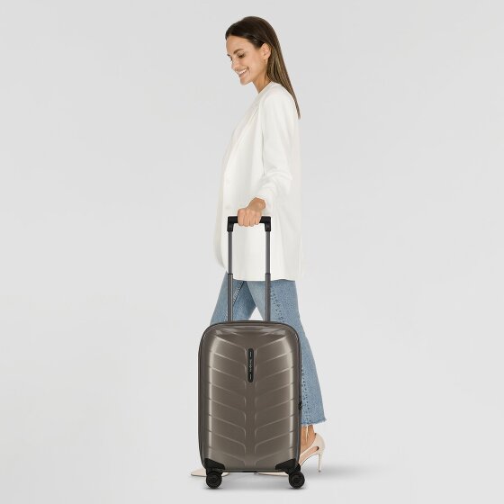 Samsonite Attrix 4 kółka Walizka kabinowy 55 cm z plisą rozprężną