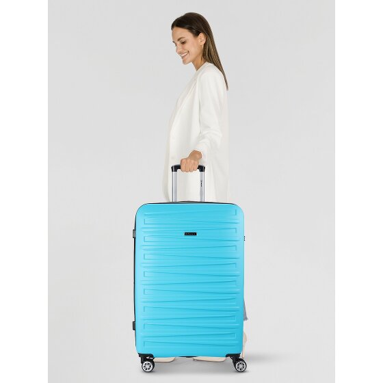 Benzi 5493 4 kółka Walizka L 77 cm z plisą rozprężną