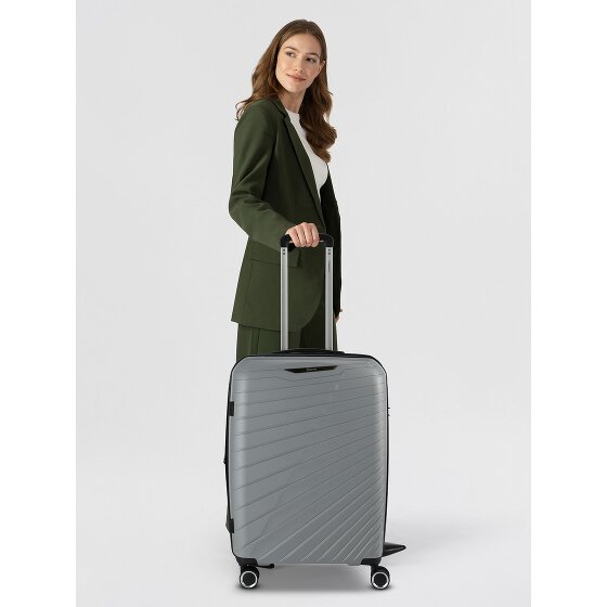 Benzi 5808 4 kółka Walizka 65 cm z plisą rozprężną
