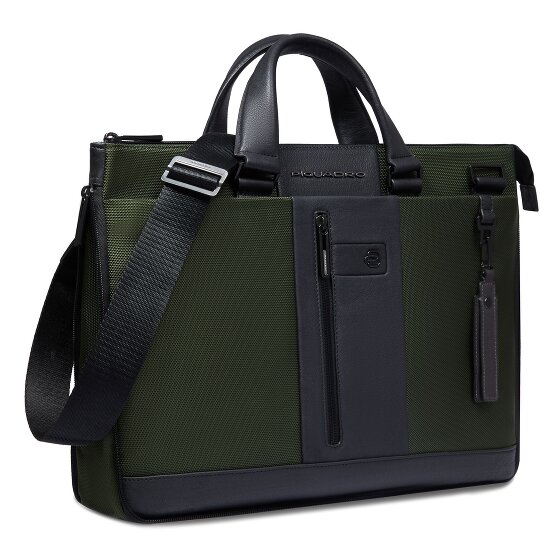 Piquadro Brief 2 Teczka Ochrona RFID Skórzany 42 cm Komora na laptopa