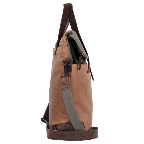 Harold's Teczka Twister z funkcją plecaka Skórzana komora na laptopa 34 cm