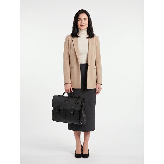 The Bridge Biagio Briefcase Messenger Skóra 41 cm Komora na laptopa