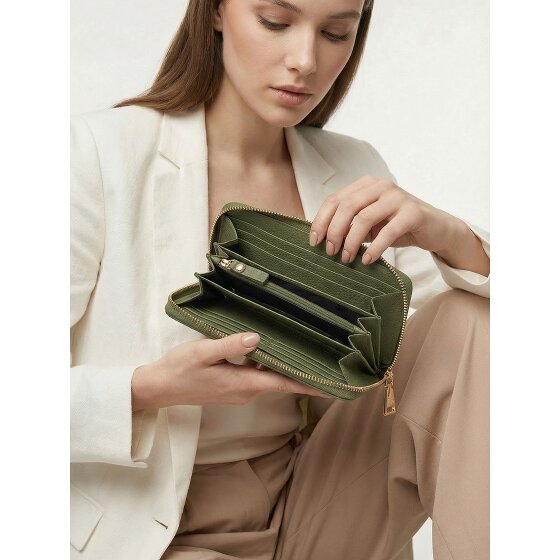 Lazarotti Bologna Leather XL Portfel skórzany z zamkiem błyskawicznym 19 cm