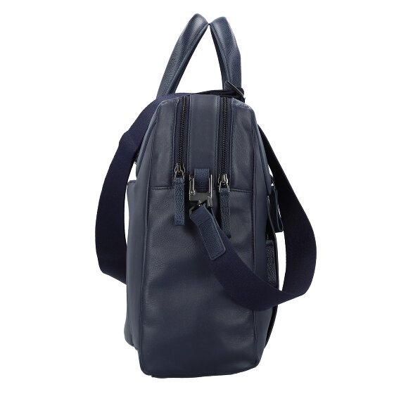 Piquadro Teczka Skórzany 43.5 cm Komora na laptopa