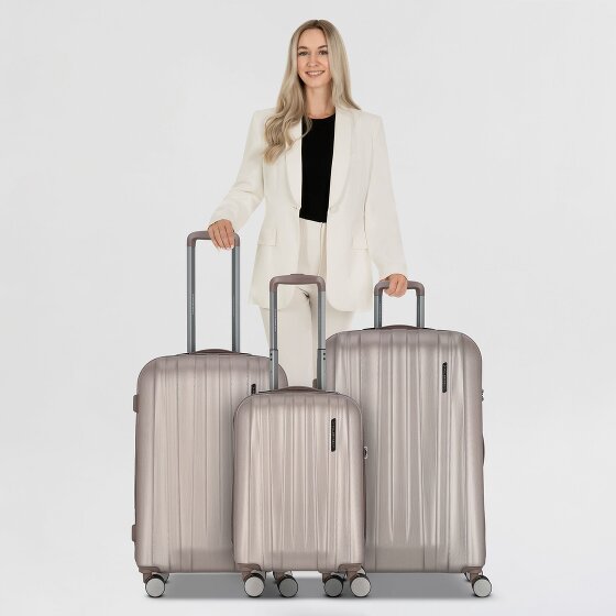 Polestream Moonrock 4 kółka Zestaw walizek 3-części z plisą rozprężną