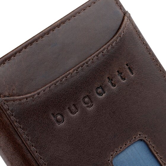 bugatti Secure Slim Portfel Ochrona RFID Skórzany 8 cm