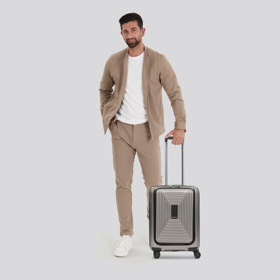 Redolz Essentials 14 4 kółka Walizka kabinowy S 55 cm Komora na laptopa z plisą rozprężną