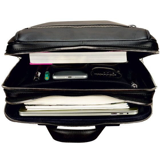 Leonhard Heyden Montreal Plecak biznesowy Skórzany 44 cm Komora na laptopa