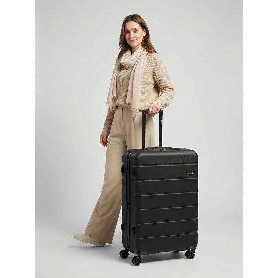 Saxoline Miami 4 kółka Walizka L 75 cm z plisą rozprężną