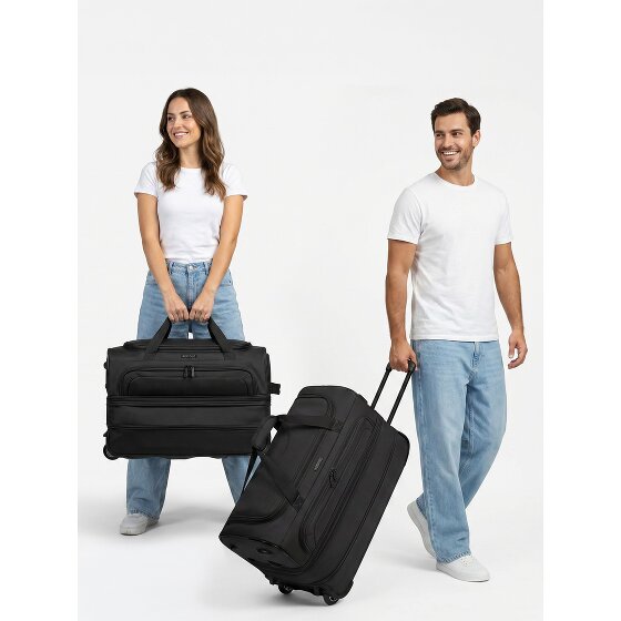 Redolz Zestaw 2-kołowych toreb podróżnych Duffle Essentials 2 szt. M+L z elastycznym zagięciem