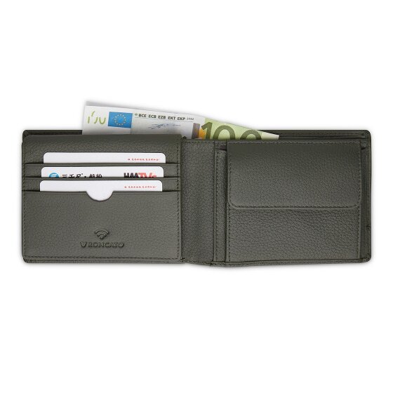 Roncato Alaska Portfel Ochrona RFID Skórzany 13 cm