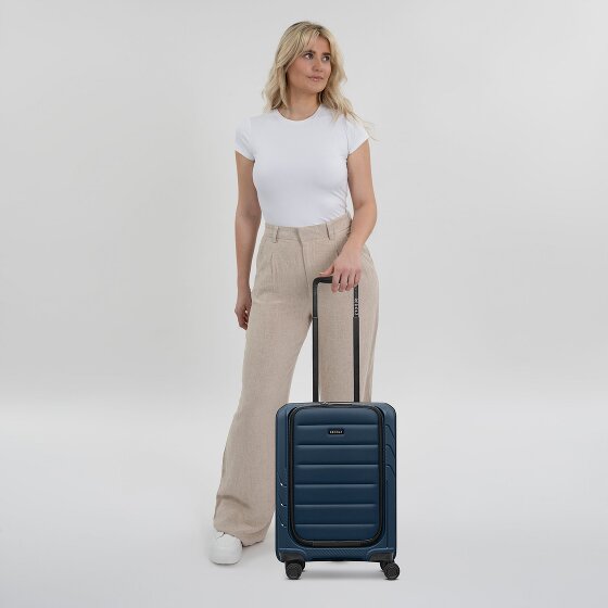 Redolz Essentials 17 4-kołowy wózek kabinowy 55 cm z miękką kieszenią na laptopa