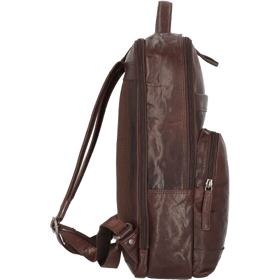 Spikes & Sparrow Bronco Plecak skórzany 40 cm Komora na laptopa