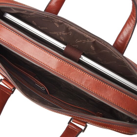 Castelijn & Beerens Paul Briefcase Leather 41 cm Komora na laptopa