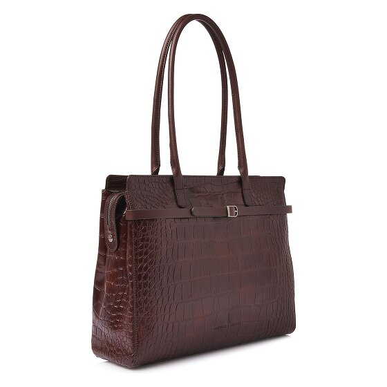 Castelijn & Beerens Tess Teczka Ochrona RFID Skórzany 40 cm Komora na laptopa