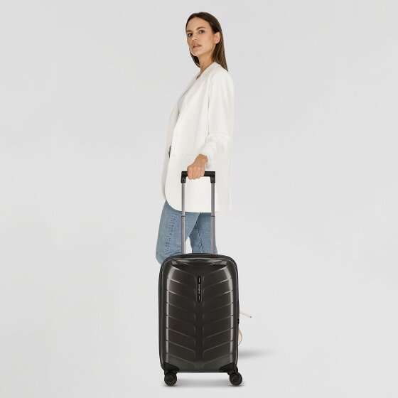Samsonite Attrix 4 kółka Walizka kabinowy 55 cm z plisą rozprężną