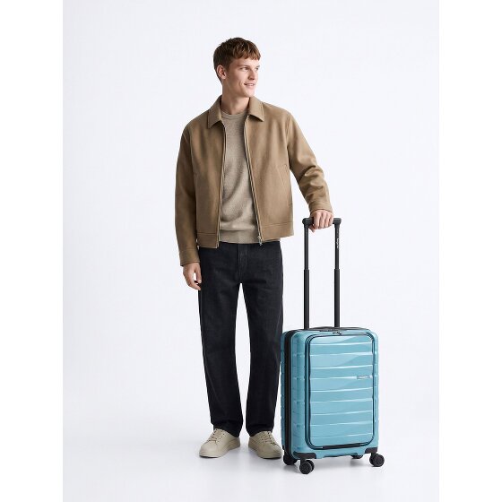 Bergpfeil Travel 4 kółka Walizka kabinowa 55 cm Komora na laptopa z funkcją poszerzenia