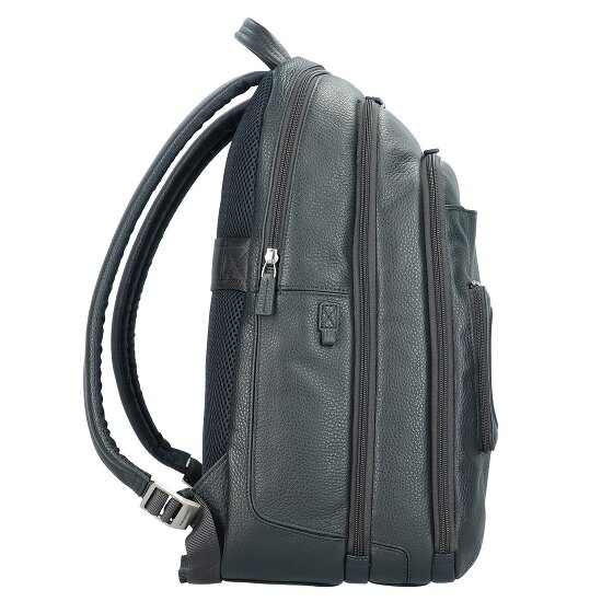 Piquadro Skórzany plecak Vibe 43 cm z przegrodą na laptopa