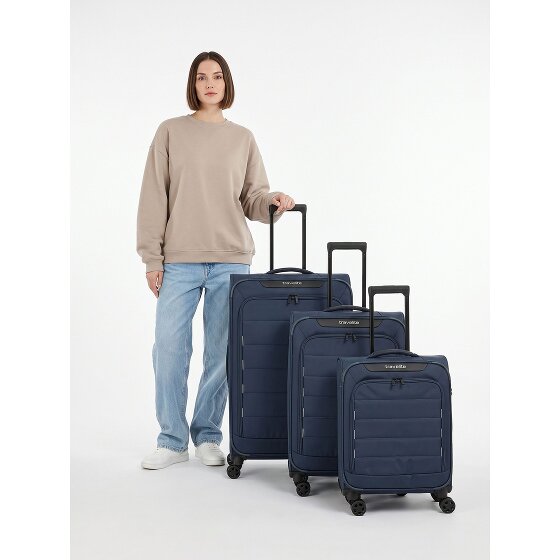 Travelite Skaii 4 kółka Zestaw walizek 3-części z funkcją poszerzenia