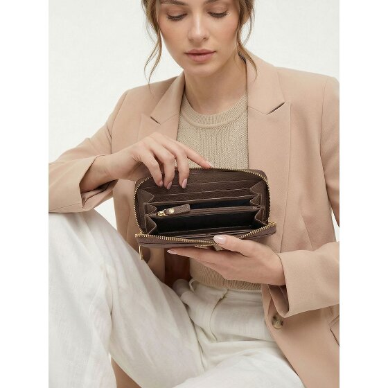 Lazarotti Bologna Leather XL Portfel skórzany z zamkiem błyskawicznym 19 cm