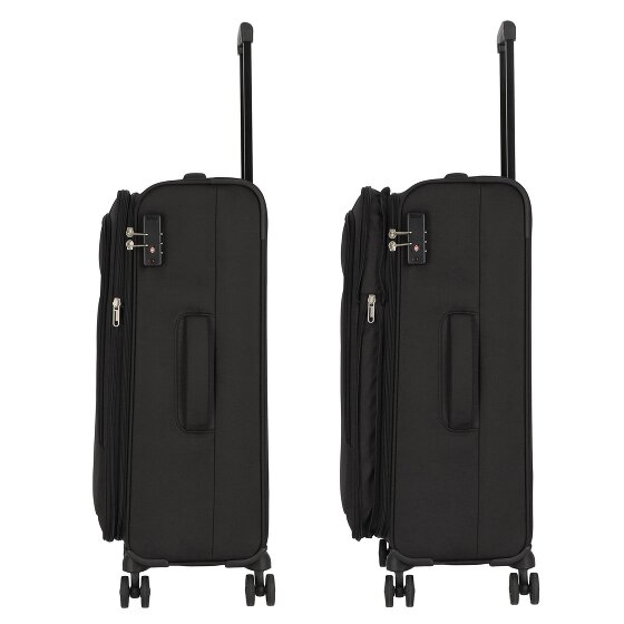 American Tourister Nz_5j-jRbvQ 4 kółka Zestaw walizek 3-części z plisą rozprężną