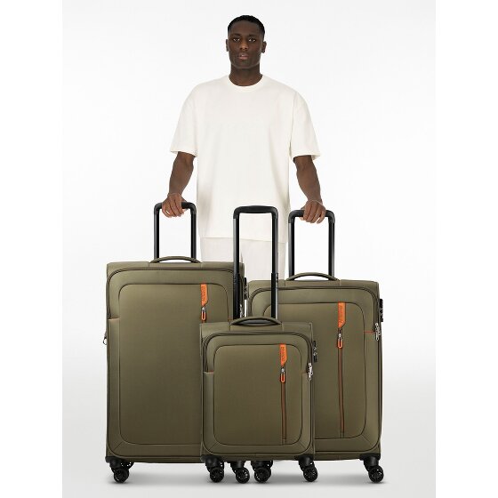 American Tourister Nitestream 4 kółka Zestaw walizek 3-części z funkcją poszerzenia