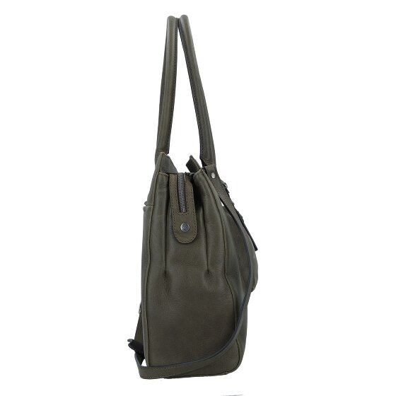 Castelijn & Beerens Skórzana torba na ramię Carisma RFID z przegrodą na laptopa 38 cm