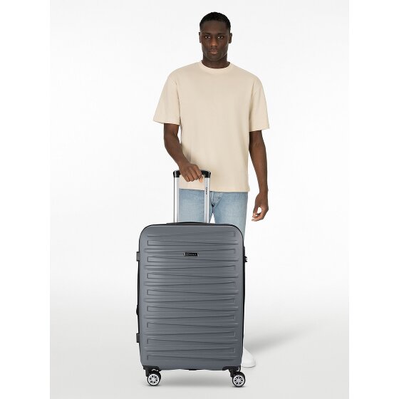 Benzi 5493 4 kółka Walizka M 66 cm z plisą rozprężną