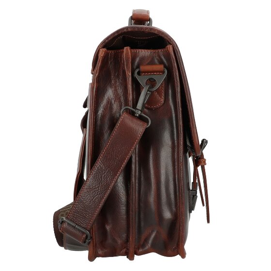Greenburry Rugged Briefcase Messenger Skóra 40.5 cm Komora na laptopa