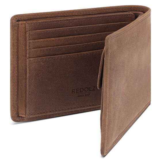 Redolz Leather Essentials QF portfel RFID skóra 12 cm