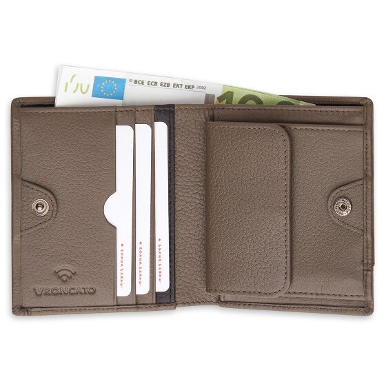 Roncato Alaska Portfel Ochrona RFID Skórzany 9 cm