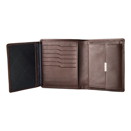 Braun Büffel Golf 3.0 Portfel Ochrona RFID Skórzany 11 cm