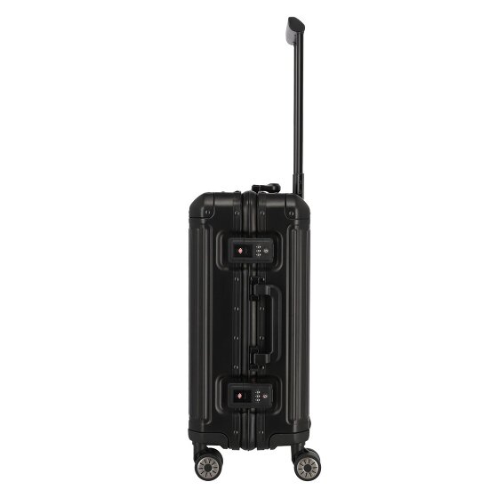Travelite Walizka kabinowa Next z 4 kółkami, Aluminium, 55 cm