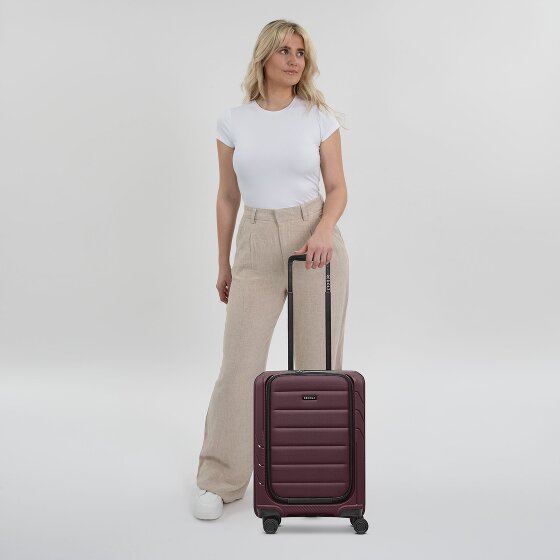 Redolz Essentials 17 4-kołowy wózek kabinowy 55 cm z miękką kieszenią na laptopa