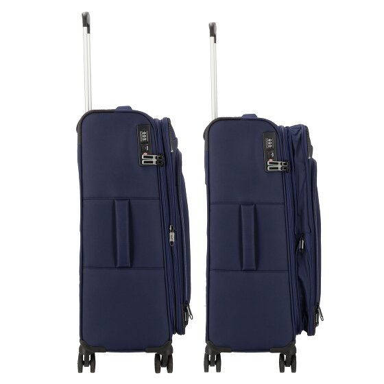 d&n Travel Line 9504 4 kółka Walizka M 67 cm z plisą rozprężną