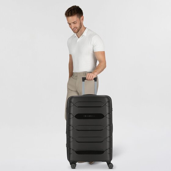 Polestream Strz by Asteroid 4 kółka Walizka L 74 cm z plisą rozprężną