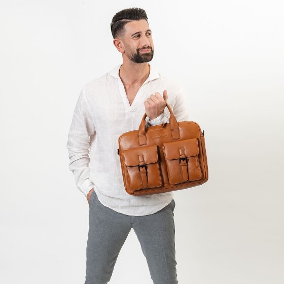 Farmhood Memphis Teczka Skórzany 39 cm Komora na laptopa