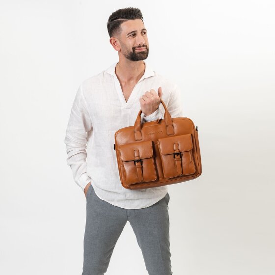 Farmhood Memphis Teczka Skórzany 39 cm Komora na laptopa