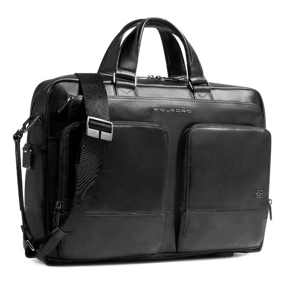 Piquadro Philip Teczka Skórzany 43 cm Komora na laptopa