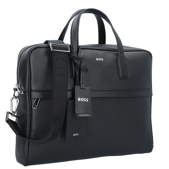 Boss Zair Teczka Skórzany 40 cm Komora na laptopa