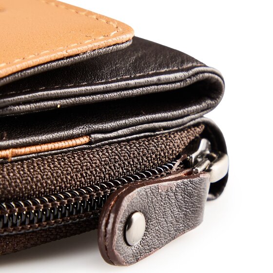 Greenburry Nappa Portfel Ochrona RFID Skórzany 11 cm