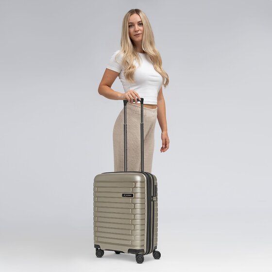 Pactastic Collection 04 THE CABIN + 4 kółka Walizka kabinowy S 55 cm z plisą rozprężną