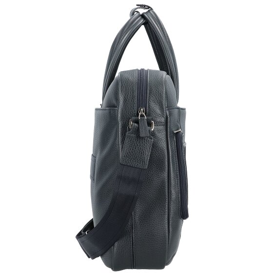 Piquadro Teczka skórzana 44 cm przegroda na laptopa